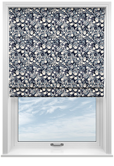 Plum Sketch, Misted - Twist&Fit Roman Blind